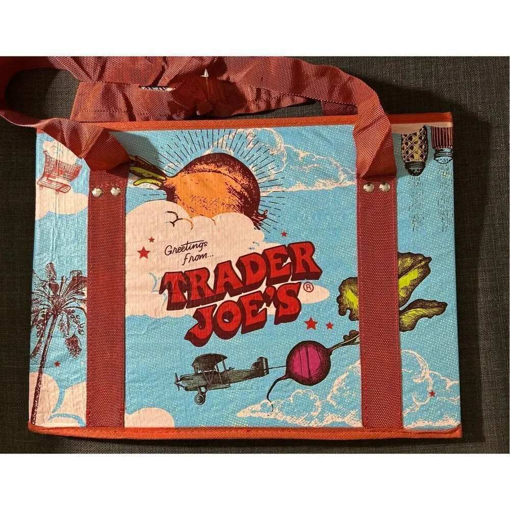 Trader Joe's Stand-Up Collapsible Grocery Tote One Bag